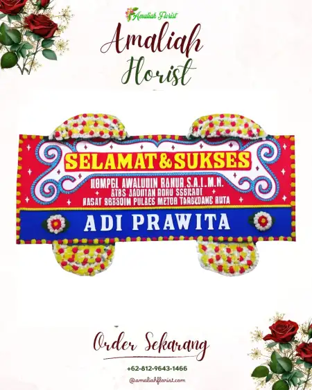 Papan Bunga Ucapan Selamat Pabean